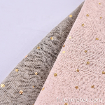 Tissu Hacci de velours de tricot de polyester de rayonne d&#39;impression de feuille